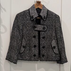 Carlisle Black and White Tweed Blazer